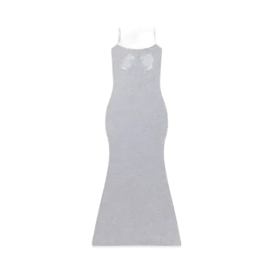 BlackEyePatch Dragon Ribbed Camisole Long Dress "Heather Gray"