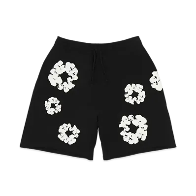 DENIM TEARS Cotton Wreath Sweatshorts "Black"