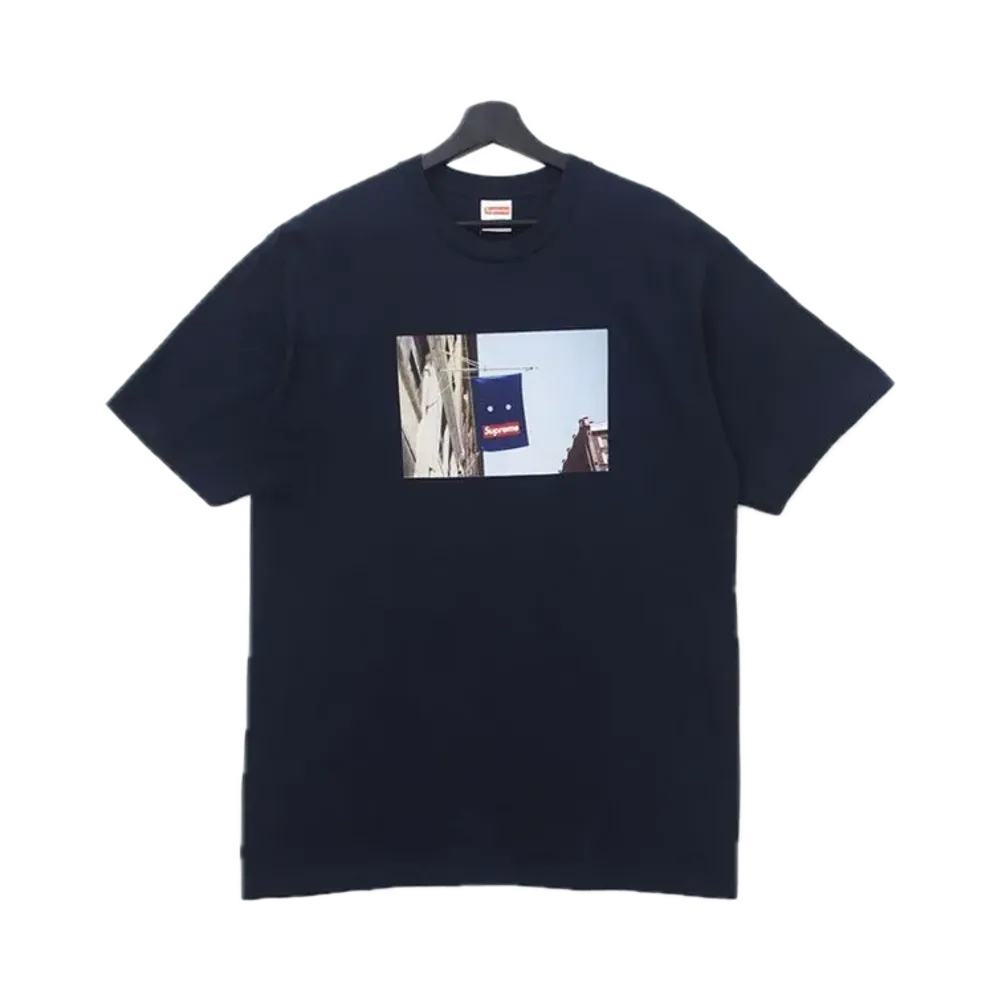 Supreme Banner Tee "Navy"