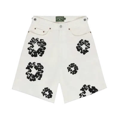 DENIM TEARS The Cotton Wreath Jean Short "White"