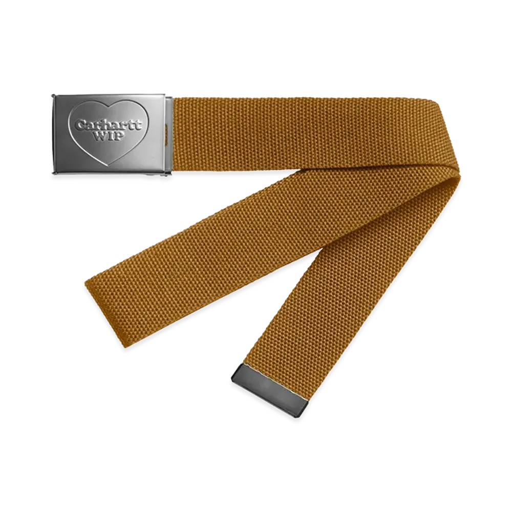 Carhartt WIP Heart Clip Belt "Hamilton Brown/Silver"