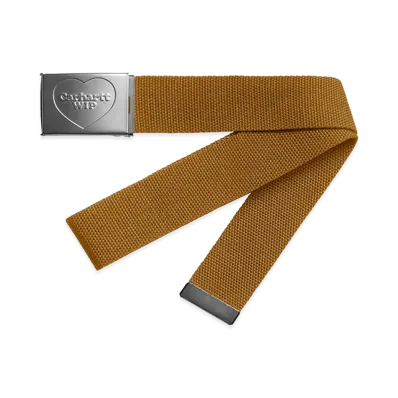 Carhartt WIP Heart Clip Belt "Hamilton Brown/Silver"