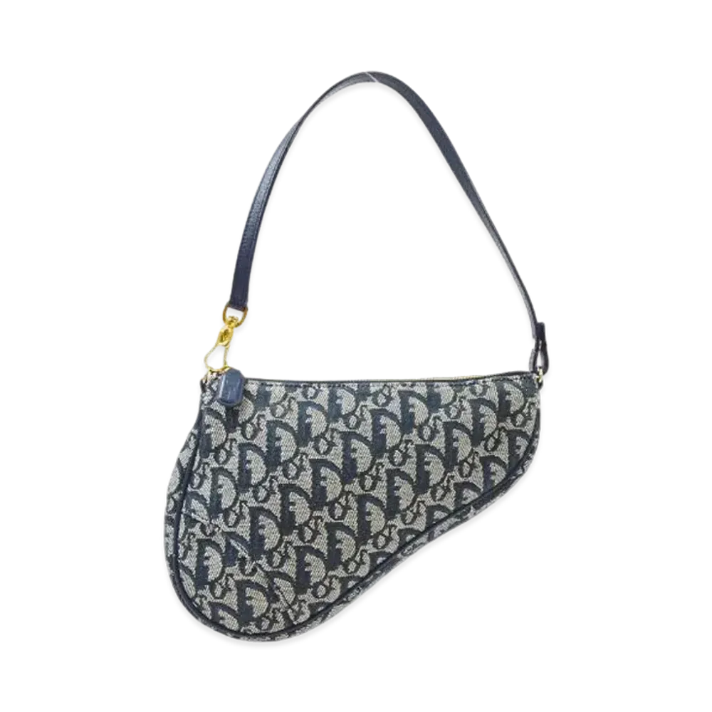 Dior Trotter Saddle Handle Bag "Navy"