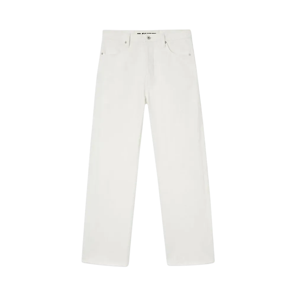 Jil Sander Men's Loose Denim Trousers "Porcelain"