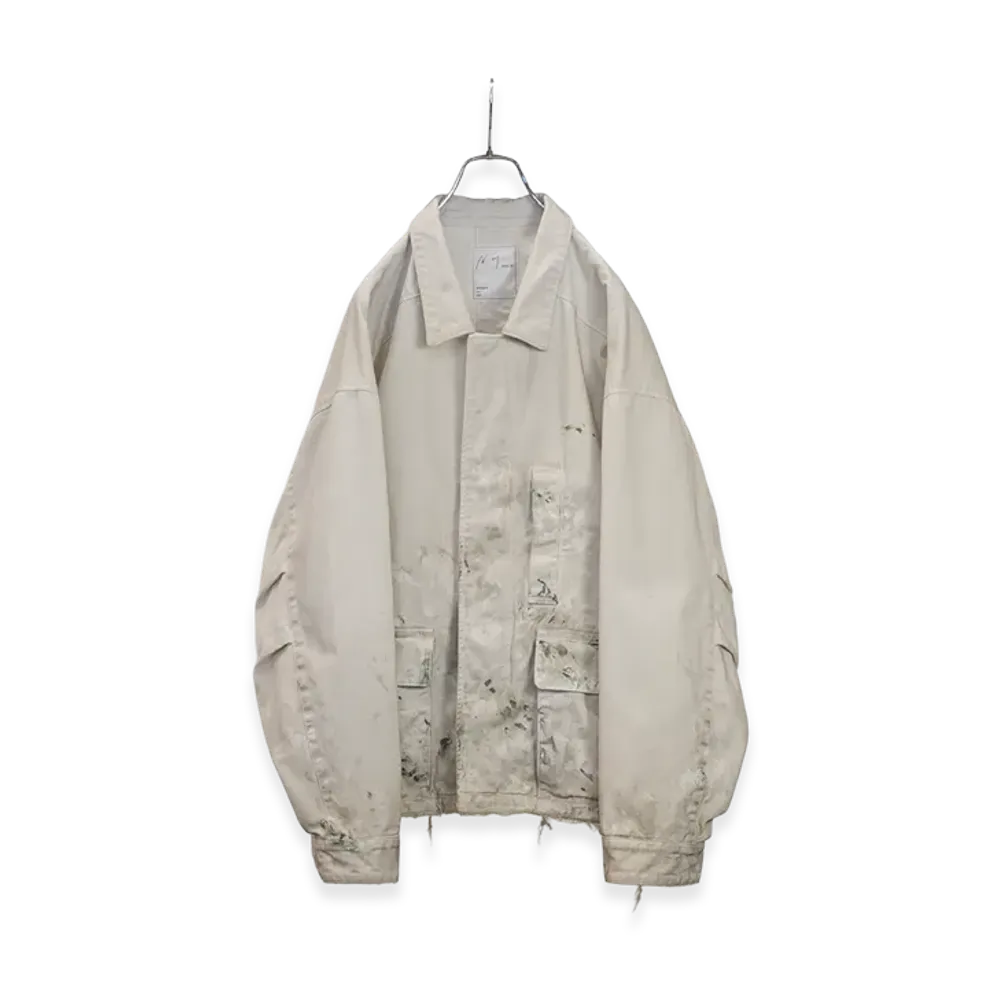 ANCELLM Highcount Drill Aging Jacket "Off"