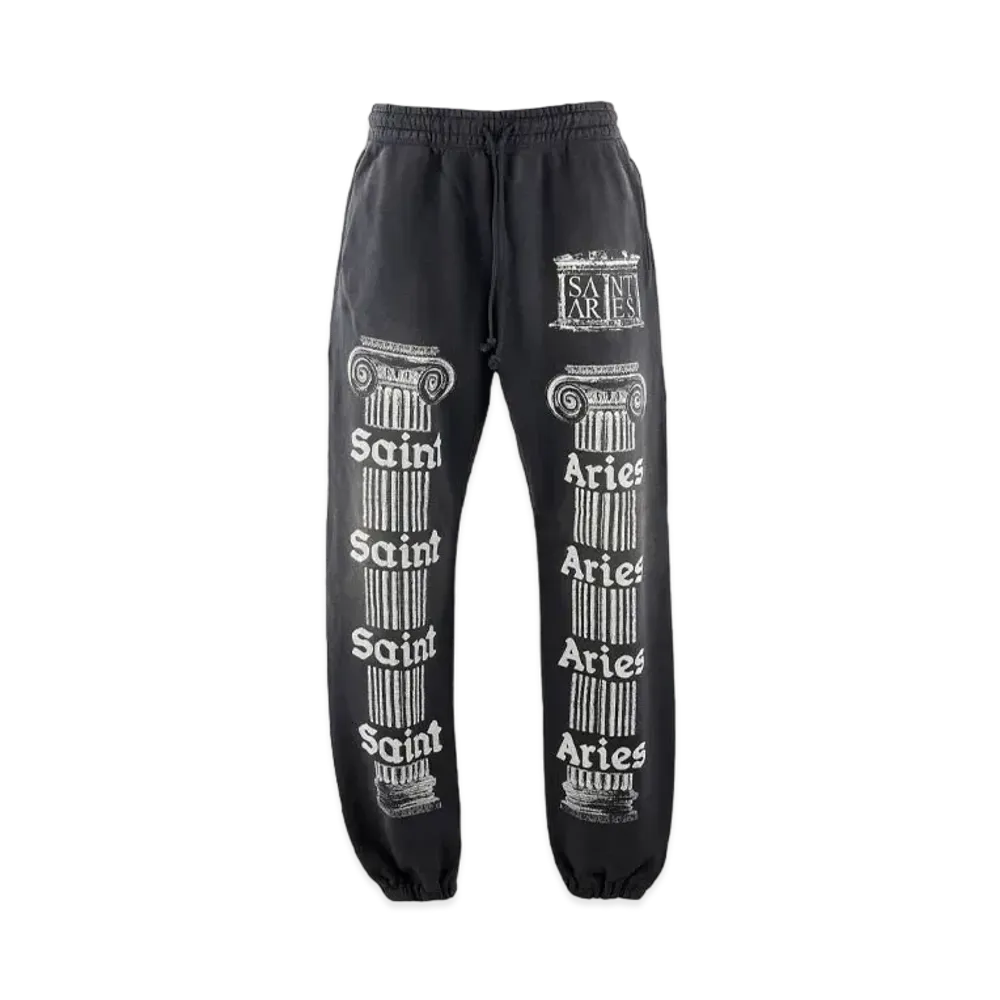 SAINT Mxxxxxx x Aries 23Aw Sweat Pants "Black"