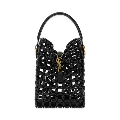 Saint Laurent Women's Beads Le 37 Bucket Bag "Black"