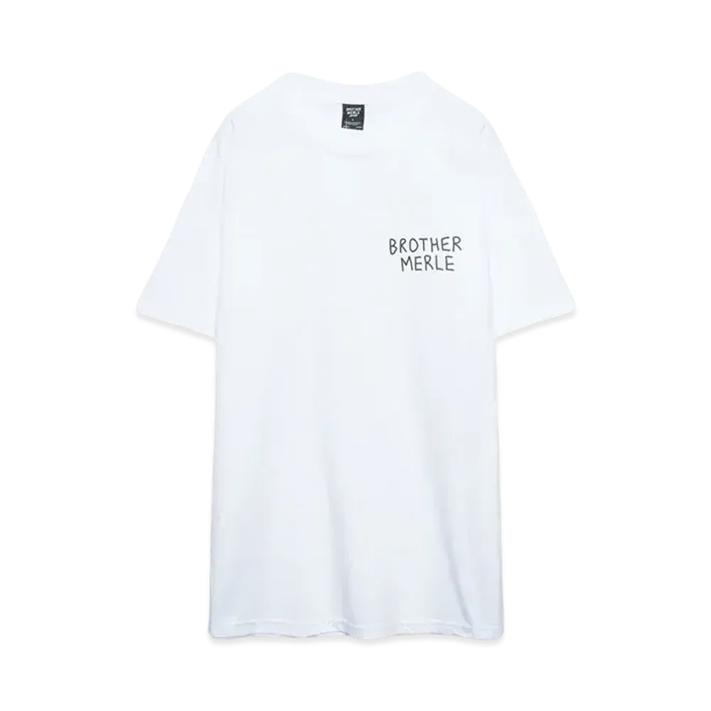 BROTHER MERLE Men's Knit S/S Crew T-Shirt - Benicaca "White"