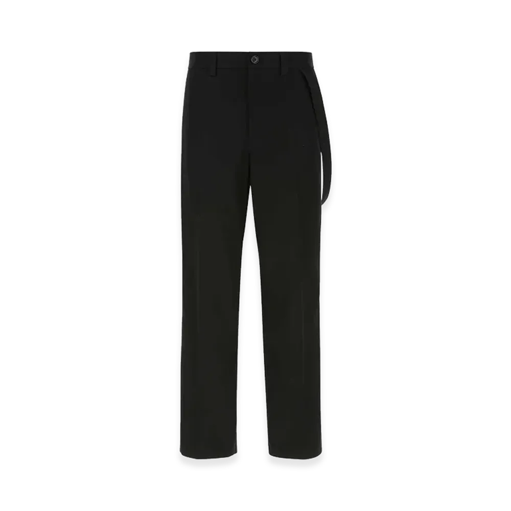 Burberry Cotton Wide-Leg Pant "Black"