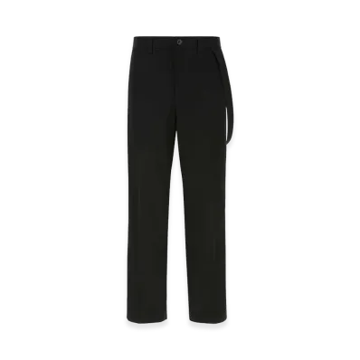 Burberry Cotton Wide-Leg Pant "Black"