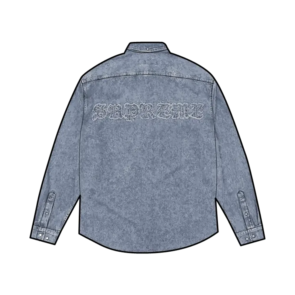 Supreme Applique Denim Shirt "Indigo"