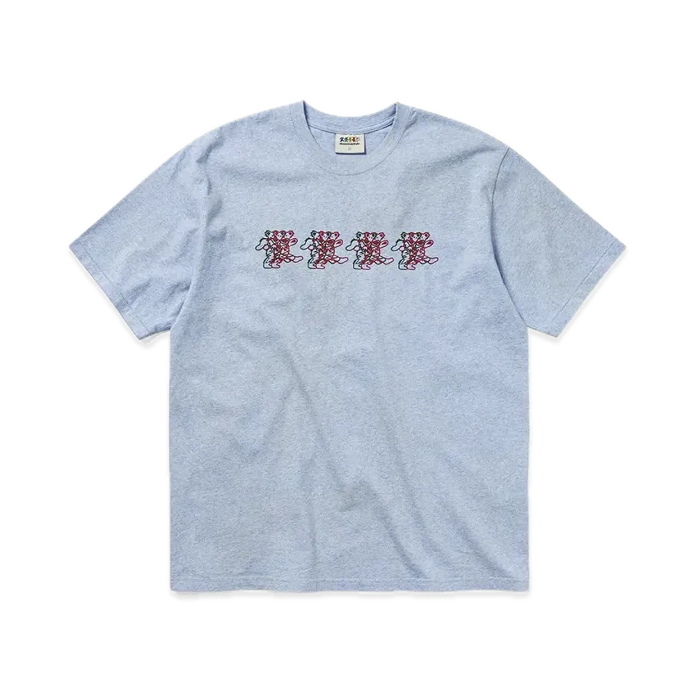 thisisneverthat x Grateful Dead Overlap Lightning Bears Tee "Blue Heather Grey"