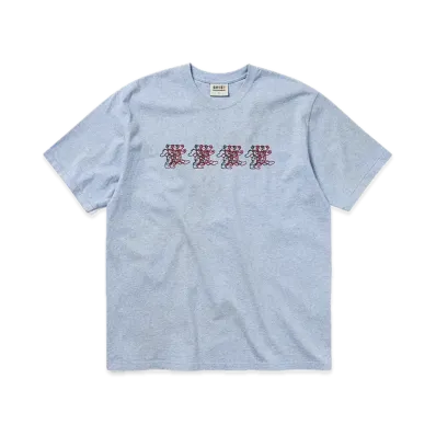 thisisneverthat x Grateful Dead Overlap Lightning Bears Tee "Blue Heather Grey"