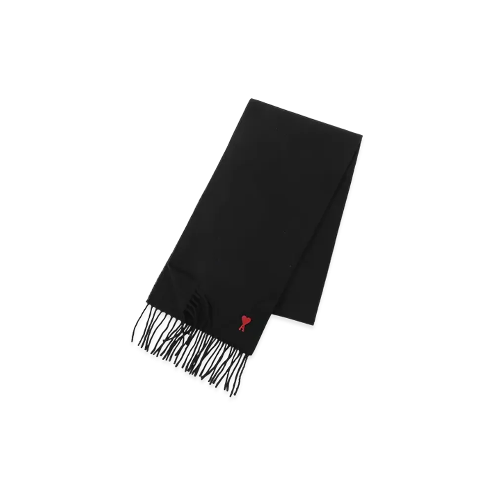 AMI PARIS Red ADC Scarf "Black"