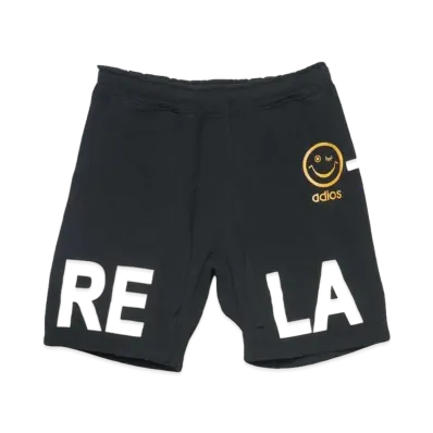 Perfect ribs (adios & RELAX -large-) Basic Sweat Short Pants "Vintage Black"