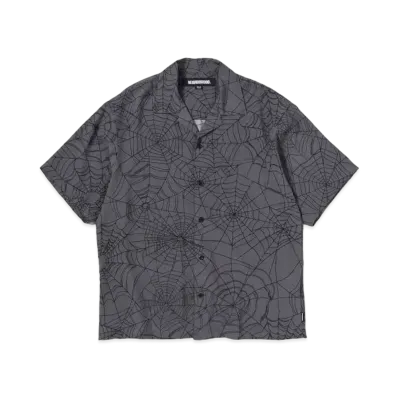 NEIGHBORHOOD Spiderweb Hawaiian Shirt SS "Gray"
