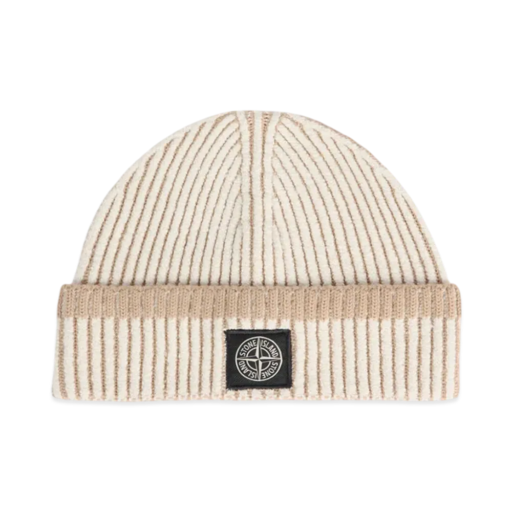 Stone Island N100003 Mixed Fabric Vanise Full Rib RWS Wool "Ivory"