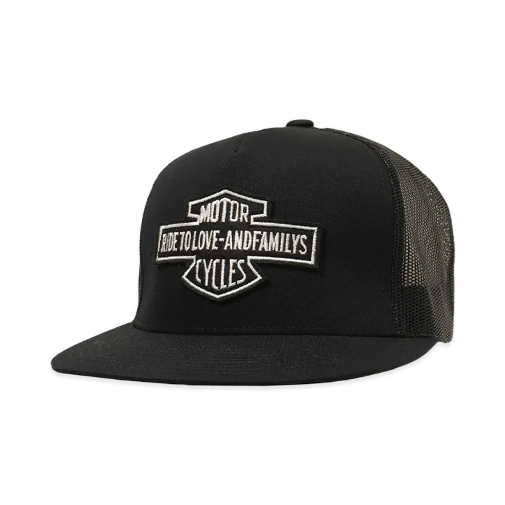 ANDFAMILYS MOTORCYCLE MESH CAP "BK"