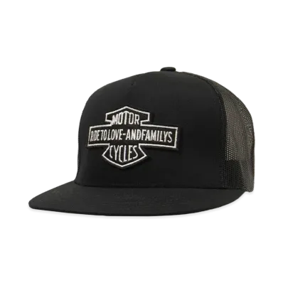 ANDFAMILYS MOTORCYCLE MESH CAP "BK"
