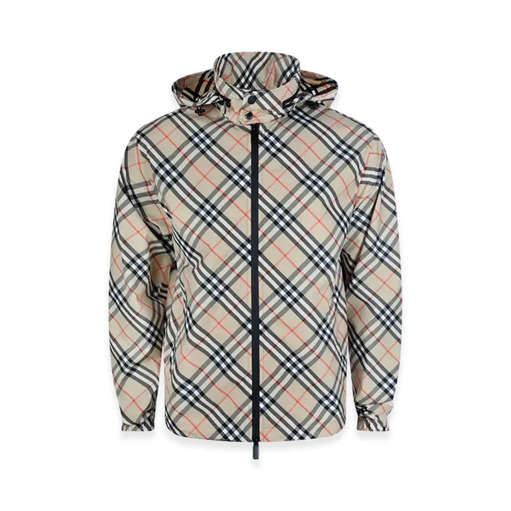 Burberry Printed Polyester Windbreaker "Checked"