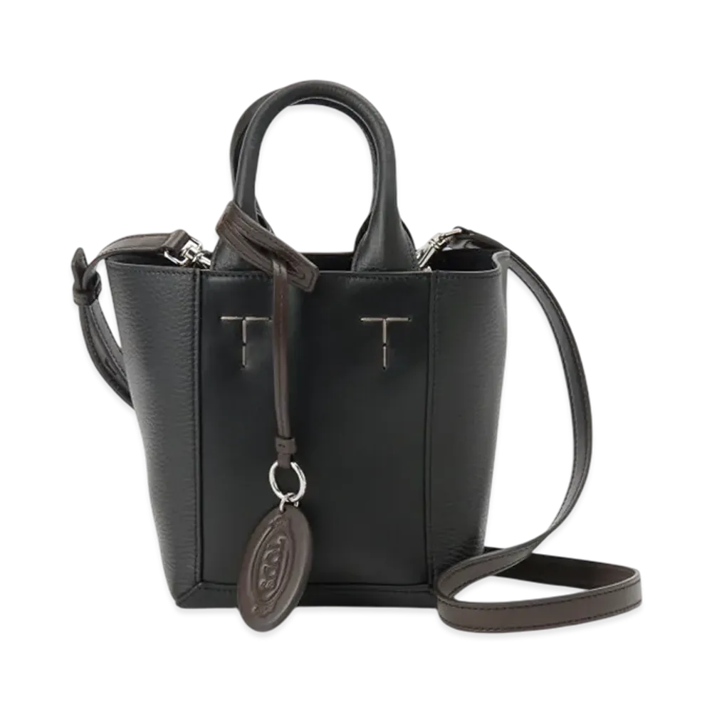 TOD'S Shoulder Leather Bag Mini "Black"