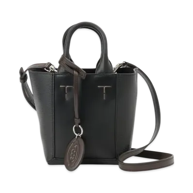 TOD'S Shoulder Leather Bag Mini "Black"