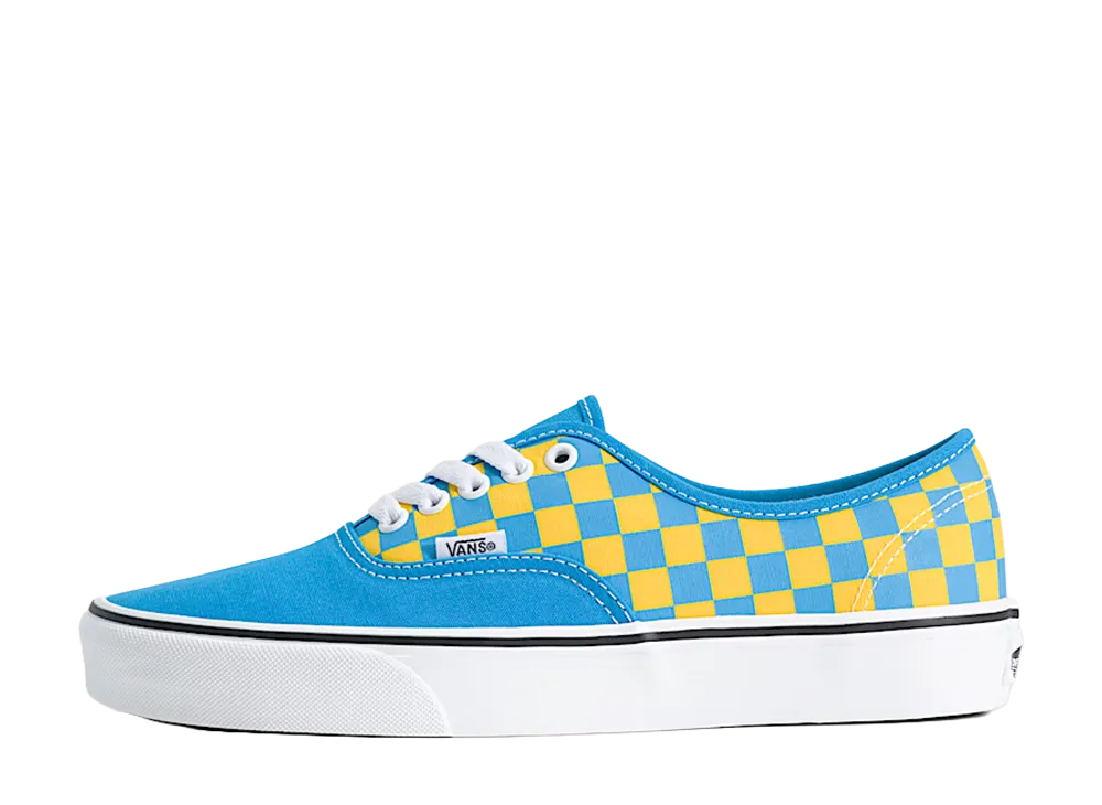 Vans Authentic Checkerboard "Blue/Yellow"