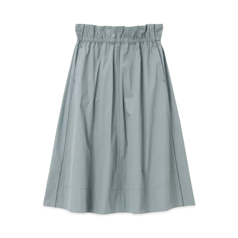 Paul Smith Women's Typewriter Gathered Skirt "GrayishBlue"
