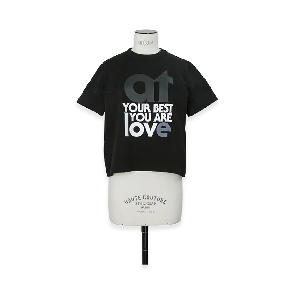 sacai Women's Print T-Shirt "Black"