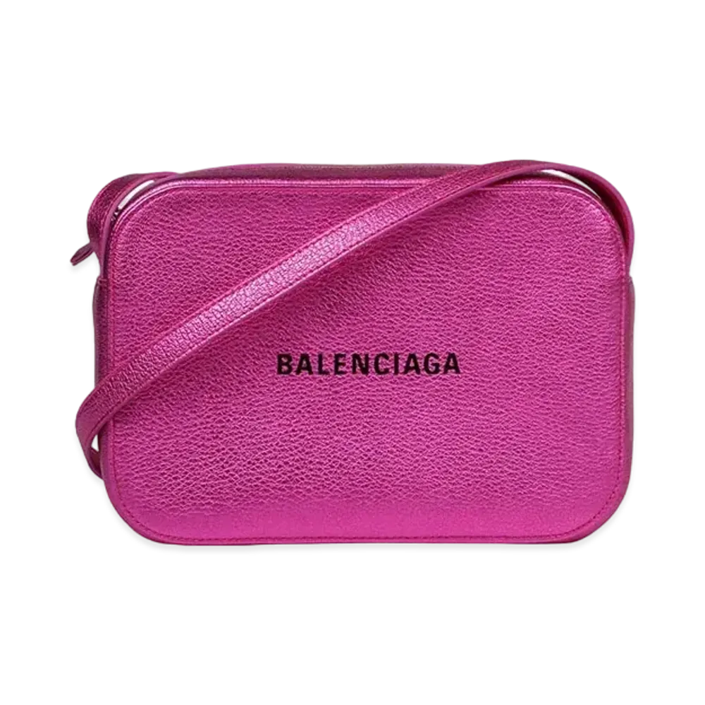 BALENCIAGA Leather Shoulder Bag "Pink"