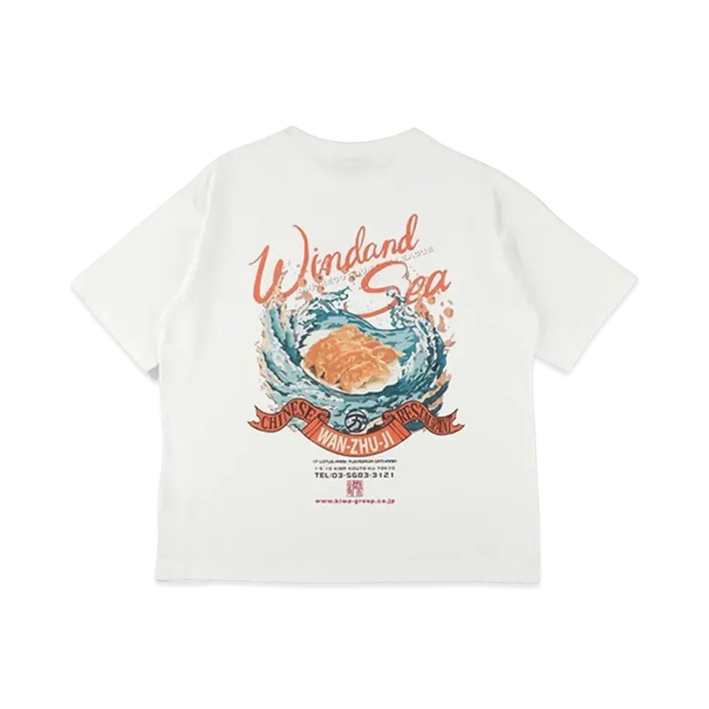 WIND AND SEA x WANZHUJI S/S Tee "White"