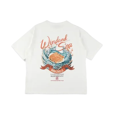 WIND AND SEA x WANZHUJI S/S Tee "White"