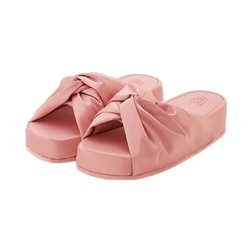 GELATO PIQUE Satin Logo Room Shoes "Coral"