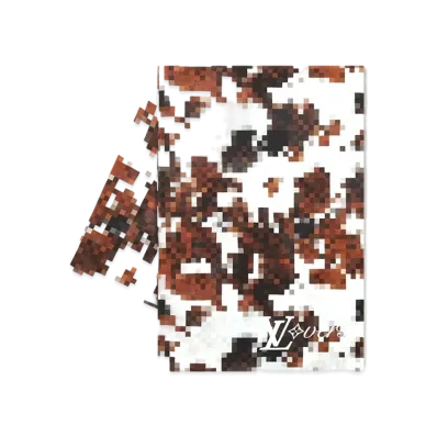 Louis Vuitton Cowmooflage Stole "Brown"