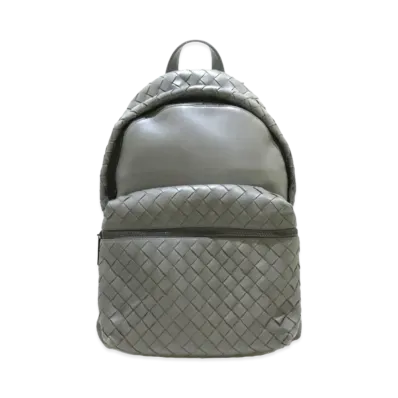 Bottega Veneta Intrecciato leather Backpack "Gray"
