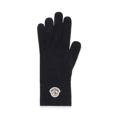MONCLER Wool Gloves "Navy Blue"