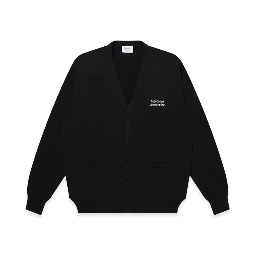 Mercedes Anchor inc. Cashmere Blended Knit Cardigan "Black"