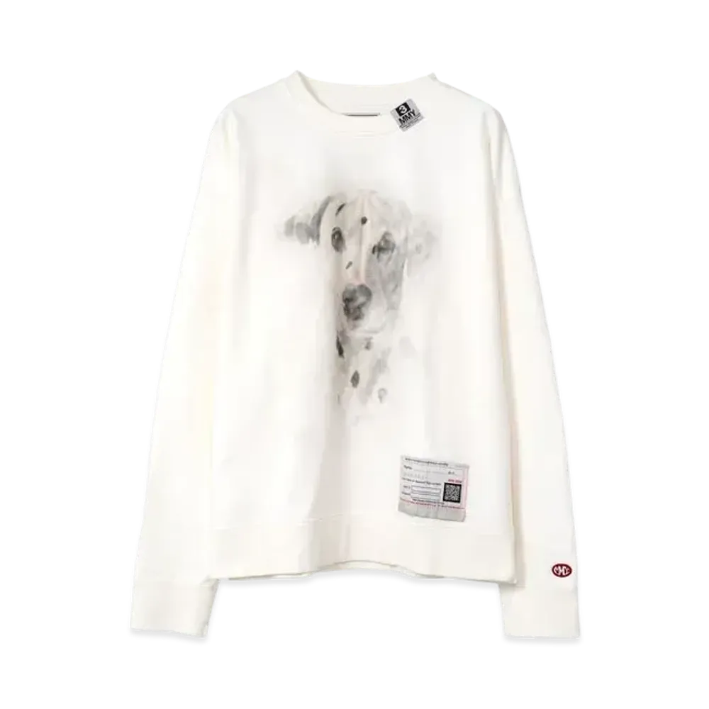 Maison MIHARA YASUHIRO Dog Printed Sweatshirt "White"