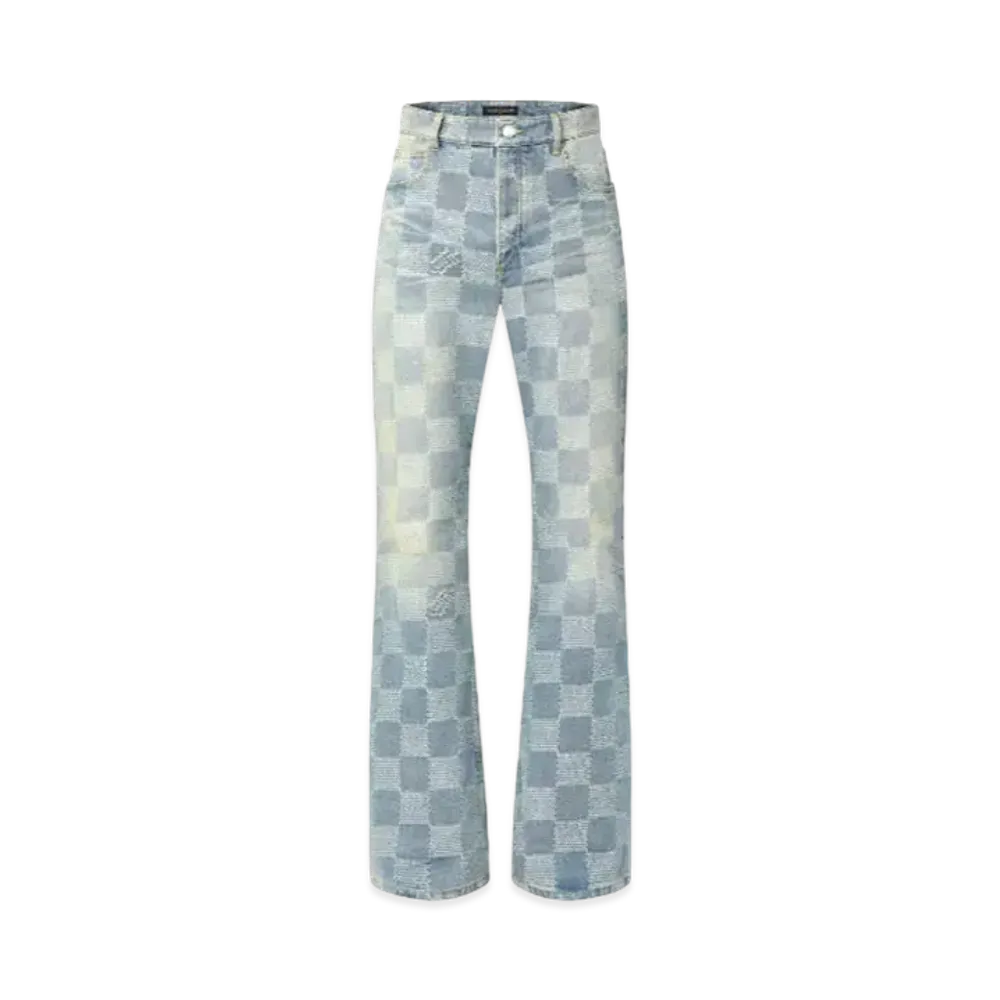Louis Vuitton Damier Bootcut Denim Pants "Indigo"