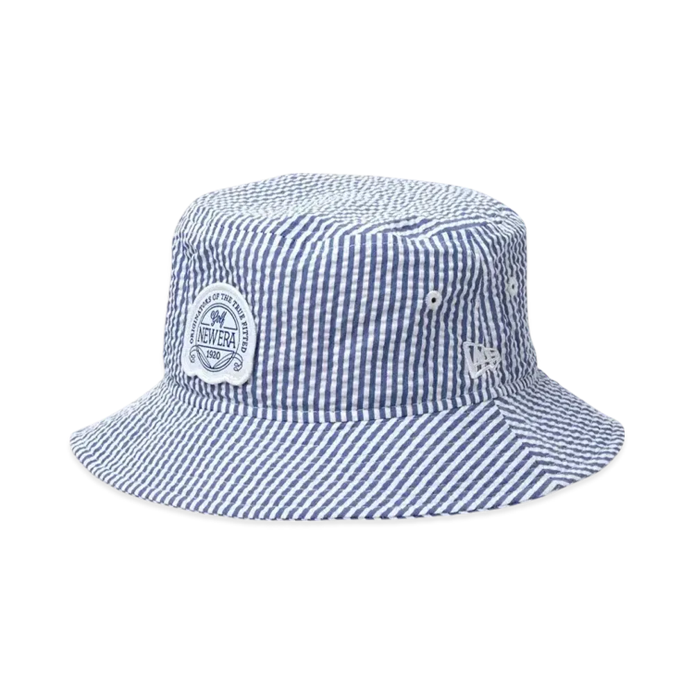 NEW ERA Golf Bucket 01 Seersucker "Blue Stripe"