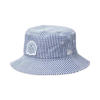 NEW ERA Golf Bucket 01 Seersucker "Blue Stripe"