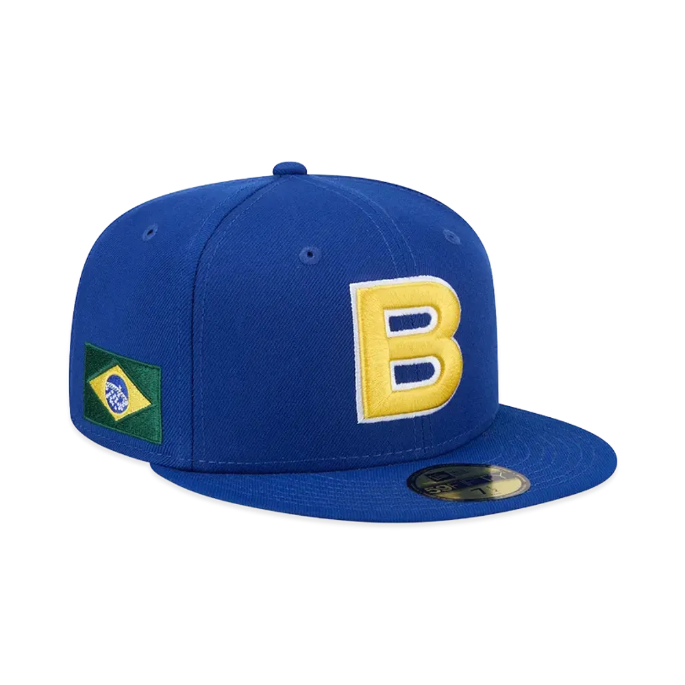 NEW ERA Brazil Baseball 2026WBC World Baseball Classic 59Fifty Fitted Hat "Blue"