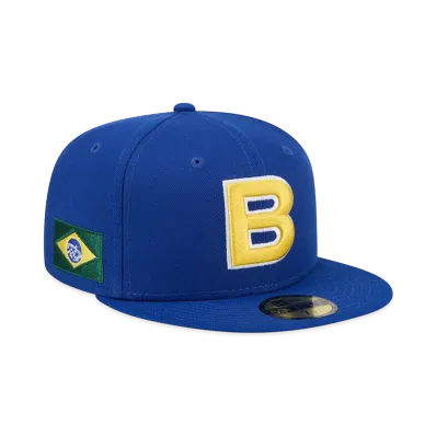 NEW ERA Brazil Baseball 2026WBC World Baseball Classic 59Fifty Fitted Hat "Blue"