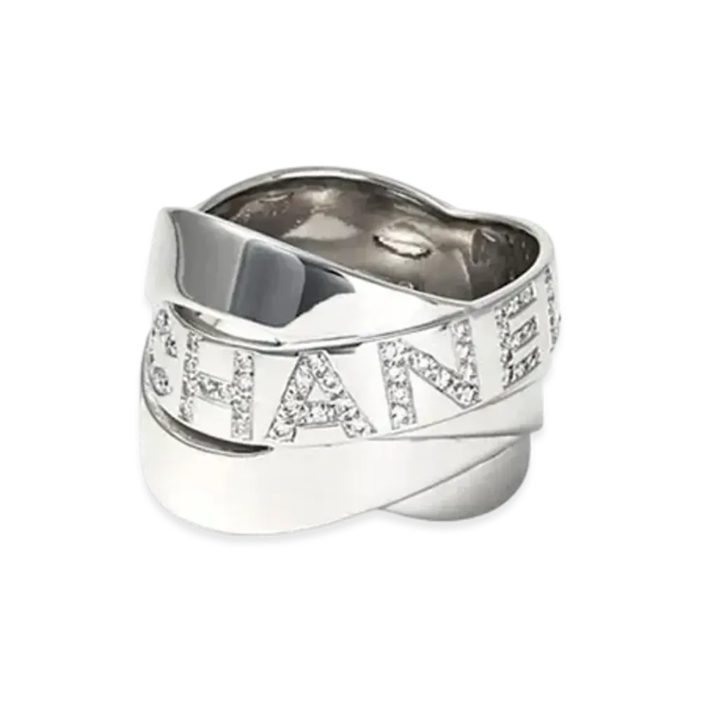 CHANEL Boldic Diamond Ring 18K "White Gold"
