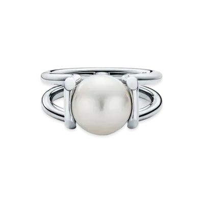 Tiffany & Co. Freshwater Pearl Ring "Silver"