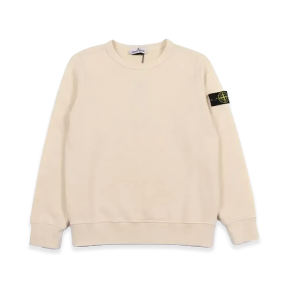 Stone Island Kids Sweaters "White"