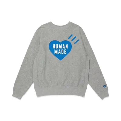 HUMAN MADE Stores Exclusive Heart Sweatshirt Offline Store "Gray"