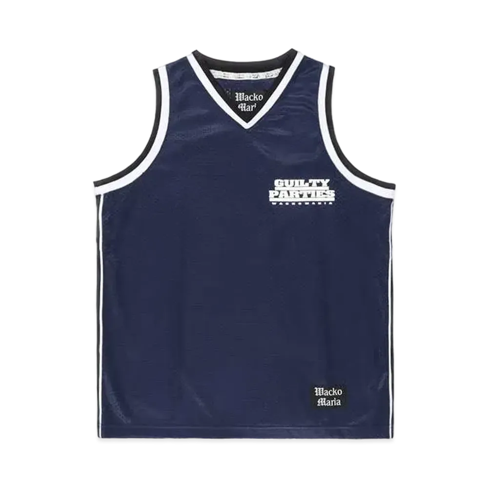 WACKO MARIA Basketball Jersey "Navy"