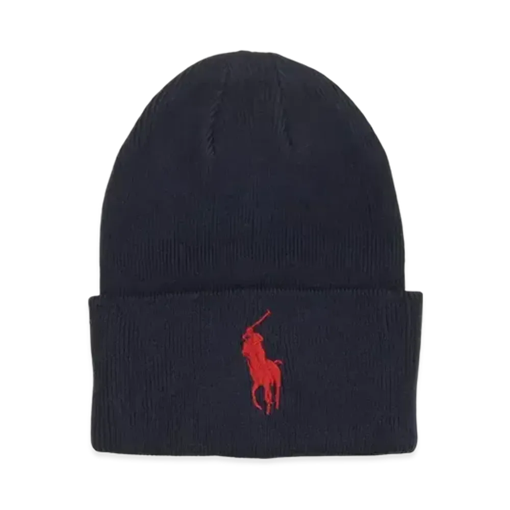 Polo Ralph Lauren Big Pony Cuff Hat "Navy"