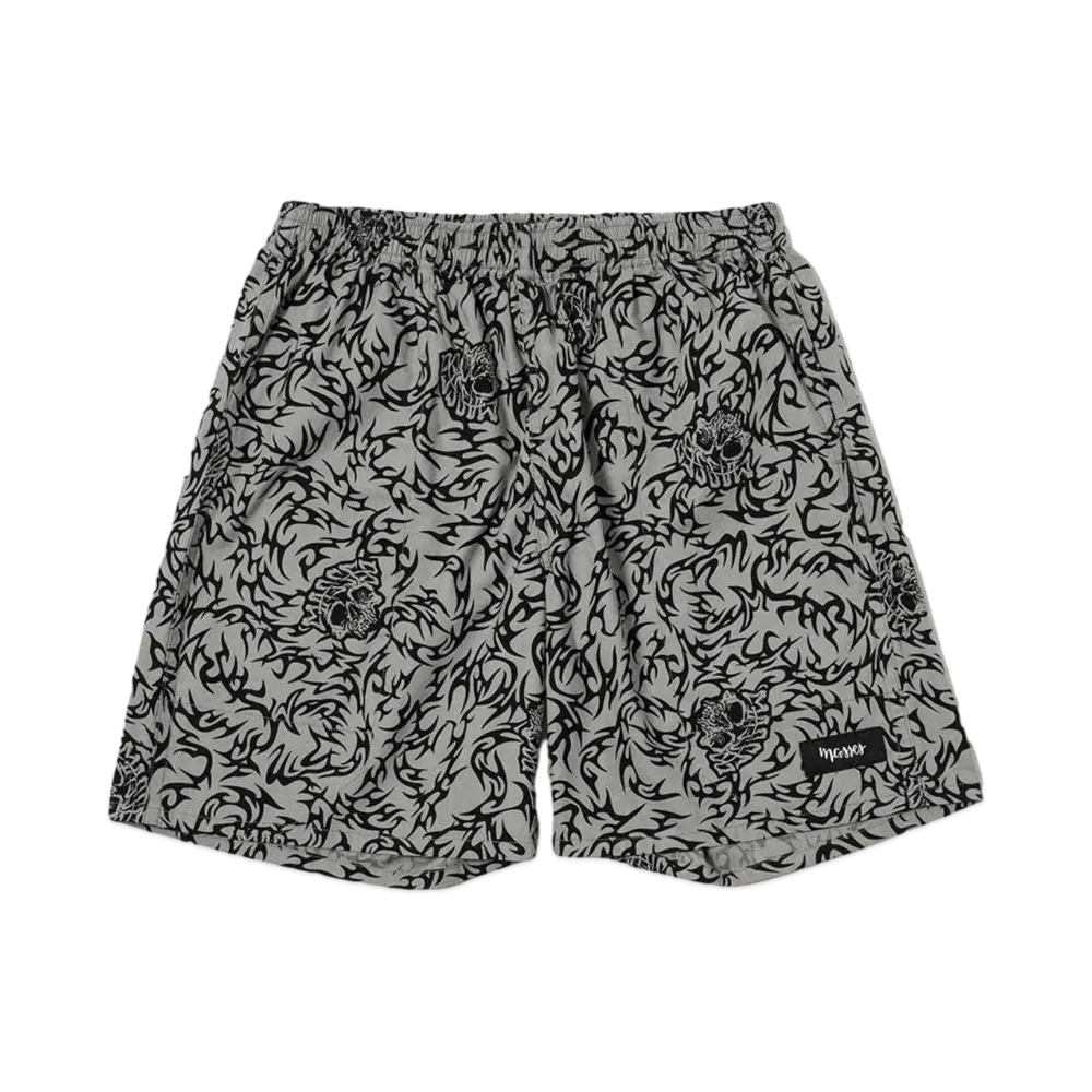 MASSES SHORTS SKULL "GRAY"